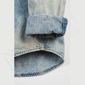 Camisetas de Manga Larga de Mezclilla de Algodón de la Mejor Calidad, Sólidas, Casuales de Primavera para Hombre, Colores con Logotipo Personalizado Premium - Product Image 6