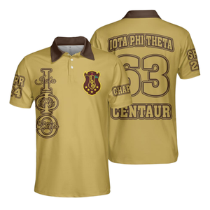 Polo brodé Iota Phi Theta 1963, fraternité grecque, vêtements universitaires pour hommes - Product Image 3
