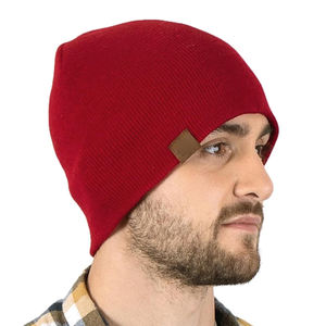 Gorro de invierno con logotipo personalizado colorido para adultos de alta calidad 2025, gorro de lana para otoño e invierno, gorros de punto suaves y cálidos - Product Image 2