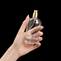 Flacon de parfum cylindrique 50ml 100ml vide, vaporisateur avec couvercle ruban coloré