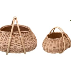 ตะกร้าหวายคุณภาพดีเยี่ยมทำด้วยมืออินโดนีเซียธรรมชาติสำหรับจัดเก็บในบ้านห้องนอนห้องนั่งเล่นอพาร์ทเม้น - Product Image 1