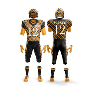 Conjunto de Fútbol Americano Personalizable de Alta Calidad 2024, Camisetas y Pantalones XL Elegantes, Transpirables, Antibacterianos, Sublimados, Tallas Grandes - Product Image 3