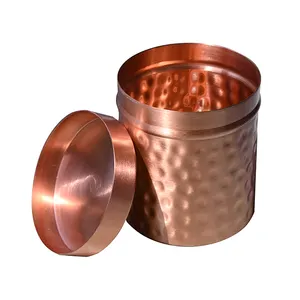 定制设计的干果铜容器装饰服务铜罐制造商印度工厂