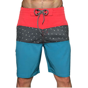 Shorts de surf en maille respirants, à séchage rapide, écologiques, durables, avec cordon de serrage, tissu personnalisé, pour hommes, fabrication OEM - Product Image 2