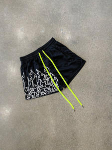 Pantalones cortos transpirables de malla de secado rápido para hombre de verano 2024, moda para gimnasio, baloncesto, correr, patrón sólido, ecológicos - Product Image 6