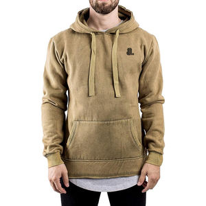 Venta al por mayor de ropa de calle con lavado ácido Sudadera con capucha para hombres de ajuste regular 100% algodón polar transpirable y secado rápido Capucha con cordón - Product Image 1