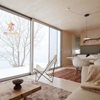 Maison modulaire en conteneur galvanisé à chaud, anti-corrosion, préfabriquée, hébergement de vacances en montagne