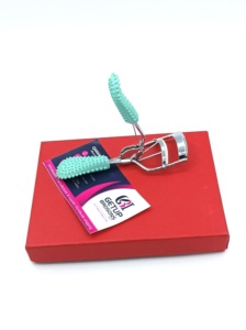 Recourbe-cils professionnel mini vert clair en acier inoxydable, logo personnalisé, couleurs personnalisées, emballage de haute qualité, instrument de beauté - Product Image 5