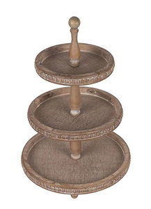 Exhibidor de Pastel de Madera de Lujo con Tapa Redondeada, Vajilla Decorativa, Soporte de Pastel de Madera Artesanal a Precio de Mayoreo - Product Image 3