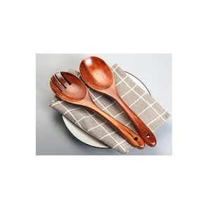 Ensemble de couverts en bois d'acacia de luxe pour la cuisine à domicile, cuillère et fourchette, ustensiles de cuisine, design personnalisé pour le dîner de mariage, cuillère de la meilleure qualité - Product Image 1