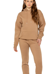 ชุดฮู้ดดี้ผู้หญิงขายดี แขนยาว มีฮู้ด วัสดุคุณภาพดี ระบายอากาศได้ดี ทรงทันสมัย รับผลิตแบบ OEM ODM ขายส่งจากโรงงานโดย Ako - Product Image 5