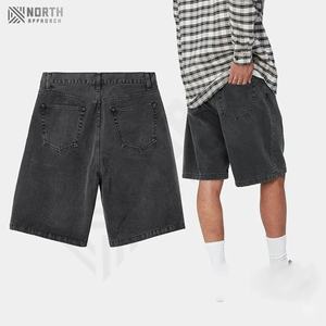 Custom Summer Streetwear <b>Vintage</b> Solid Eco-friendly Loose Baggy Denim <b>Men's</b> <b>Shorts</b> <b>Shorts</b> De Basquete <b>Men</b> Summer <b>Shorts</b> - Product Image 2