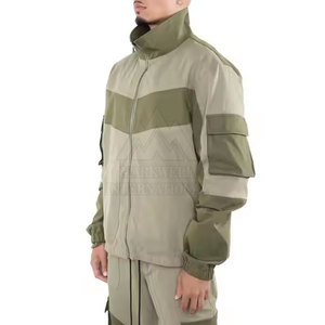 Chándal cortavientos de nailon y poliéster ligero impermeable con logotipo personalizado para hombre, chándal cortavientos de nailon para exteriores - Product Image 3