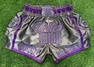 Pantalones Cortos de Boxeo de Satén Elástico 100% Poliéster de Alta Calidad, Diseño Personalizado, Ajuste Holgado de Una Pieza, Ligeros para Entrenamiento Frontal - Product Image 4