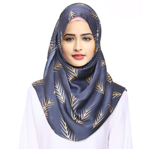 Venta al por mayor llano pesado gasa chal largo islámico Hijab de alta calidad Malasia musulmán bufanda mujeres grueso opaco gasa Hijab - Product Image 6