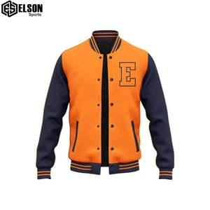Veste universitaire de qualité supérieure manches en cuir Chenille broderie collège Baseball veste universitaire Letterman pour hommes pour hommes - Product Image 3