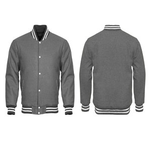 Chaqueta de lluvia impermeable cortavientos de lana personalizada de alta calidad para hombre, chaqueta de nieve con cuello, chaqueta de béisbol universitaria para hombre, envío DDP - Product Image 2