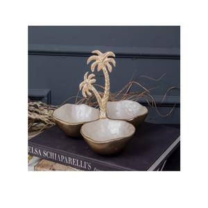 Bol de vaisselle de service en forme de feuille en métal avec finition en émail pour la maison et l'hôtel - Product Image 2