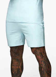 Ensembles courts d'été pour hommes en gros Logo personnalisé 100% coton 2 pièces ensembles boutonnés pour hommes - Product Image 4