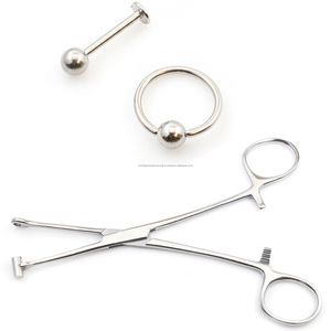 Pinzas Tragus de Acero Inoxidable, Ligeras, Manuales, para Perforaciones Corporales, Grado Quirúrgico Profesional, Herramienta Reutilizable para Perforar Orejas - Product Image 3