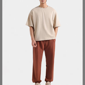 Camisetas informales de gran tamaño para hombre, ropa de uso diario cómoda de manga corta de algodón de verano holgada - Product Image 4