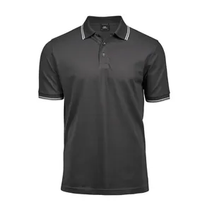 Camiseta Polo Elástica de Rayas de Lujo Personalizada para Artículos Promocionales - Product Image 1