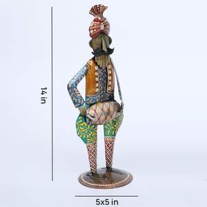 ชุดตุ๊กตาเหล็กน้ำหนักเบา3ชิ้นสำหรับตกแต่งบ้านหลากสี - Product Image 2