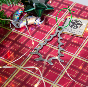 Ornement suspendu d'arbre en métal argenté personnalisé de vente chaude pour arbre de Noël au meilleur prix - Product Image 4