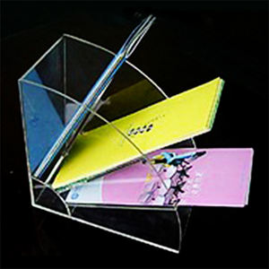 DPP acrylique 07LLH-D-7 présentoir pliable en acrylique transparent organisateur de comptoir pour magazines prospectus brochures brochures - Product Image 3