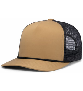 Gorras Trucker Personalizadas al por Mayor de 5 Paneles Ajustables con Cuerda, Gorras Snapback Lisas para Hombre y Mujer, Visera Ligeramente Curvada, Malla Transpirable - Product Image 1