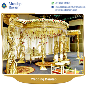 Mandap de Boda Tradicional India de Diseño Artístico Hermoso y Fácil de Instalar para Decoración de Eventos de Boda - Product Image 6