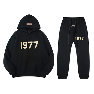 ชุดวอร์มแฟชั่นสำหรับผู้ชายชุดเสื้อผ้า2ชิ้นแบบสวมหัวมีฮู้ดสำหรับฤดูใบไม้ผลิฤดูใบไม้ร่วง - Product Image 6