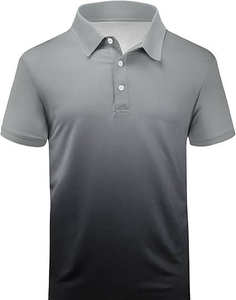 Camiseta informal de alta calidad para hombre, camiseta de Polo, parte inferior ajustada, manga corta de verano, antiarrugas, hecha de poliéster - Product Image 5