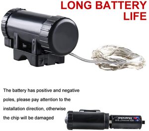 Gói của 2 màu xanh lá cây tươi sáng <span class=keywords><strong>LED</strong></span> Xe Đạp Bánh xe đèn 10m Đèn lốp cho đêm cưỡi xe đạp ánh sáng trang trí phụ kiện cho Giáng sinh - Product Image 4