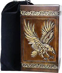 Urnas de cremación de madera modernas de Venta caliente, urnas decorativas para entierro funerario hechas a mano para hombre y mujer a bajo precio - Product Image 2