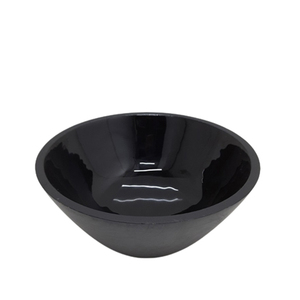 Bol rond en bois couleur gris et noir bol de service et bol à salade pour ustensiles de cuisine faits à la main personnalisés en vrac - Product Image 2