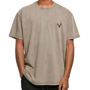 Camiseta extragrande de manga corta con lavado ácido para hombre de calidad superior, camiseta transpirable para niñas, camiseta en blanco de moda para mujer - Product Image 5