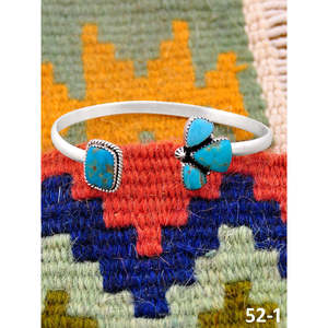 Southwest Handmade Santa Maria & Sterling Silver Fashion Cuff Bracelet - Product Image 3
