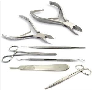 Premium Quality Professional Podiatry Tools Toenail <b>Clippers</b> <b>Set</b> 5Pcs With case Stainless Steel Rust resistant podiatry tools - Product Image 2