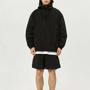 ชุดเสื้อกันลมมีซิปสำหรับผู้ชายชุดกันลมไนลอนแบบปรับแต่งได้ - Product Image 5