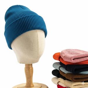 Bonnets en acrylique rayés unisexes, bonnets en tricot pour les voyages d'affaires, vente en gros, logo personnalisé, bonnet uni pas cher, bonnet chaud décontracté, bonnets d'hiver pour le ski - Product Image 5