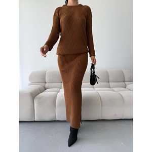 Women'<b>s</b> Sweater Knitwear Set 1558 Including <b>Skirt</b> - Product Image 4