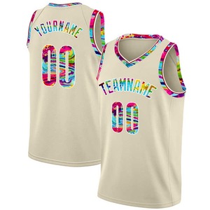 Service OEM Logo personnalisé de qualité Maillot de basket-ball de haute qualité pour hommes Couleurs personnalisées réversibles Anti-UV Respirant Été Adulte - Product Image 3