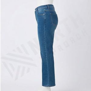 Vêtements occidentaux en gros pour femmes, marque privée, pantalon en jean à taille haute, coupe bootcut, évasé, respirant, jean pour femmes, doux - Product Image 3