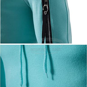 2024 mode hommes polaire survêtement décontracté chaud Zip veste et pantalon tenue élégant grande taille Collection d'hiver - Product Image 3