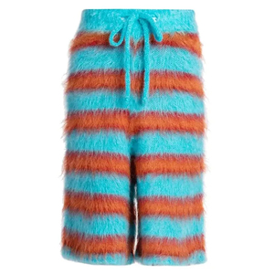 Nouvelle collection hiver 2026 : Shorts longs et amples en mohair pour femme – Grammage élevé, design personnalisé, 100 % coton mohair, matière chaude - Product Image 1