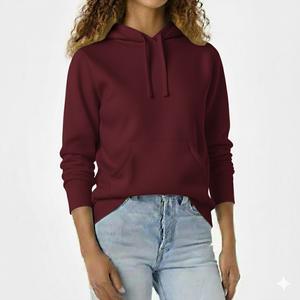 Sudadera con Capucha Extra Grande Estampada y Forrada de Alta Calidad para Mujer, 100% Algodón, Sudadera de Forro Polar con Logotipo Frontal - Product Image 5