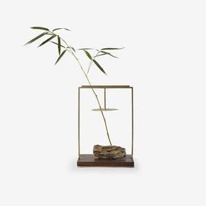 Luxury Gold Metal Cylinder <b>Vase</b> Modern Brass Flower Holder Minimalist Decor Accent Table Centerpiece Art Pot Container - Product Image 6