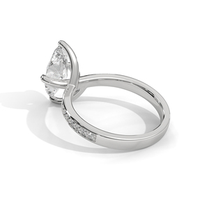 Luxe 18k Or Jaune Fine Jewelry Marquise Cut Clear Diamond Bague de Fiançailles et Anniversaire Cadeau de Fête de Mariage Certificat IGI - Product Image 3