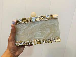 Bolso de mano tipo personalizado de resina artesanal india para mujer - Product Image 6